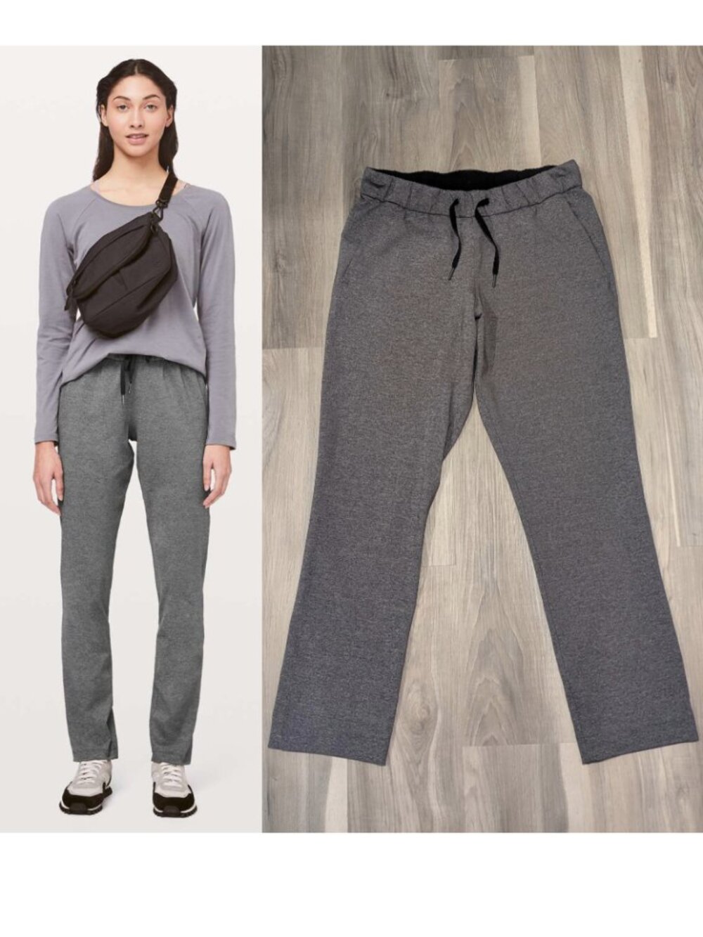 Lululemon | On The Fly Pant Full Length Heathered Black